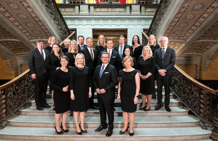 il Governo di Petteri Orpo in Finlandia nel momento dell'insediamento nel 2023