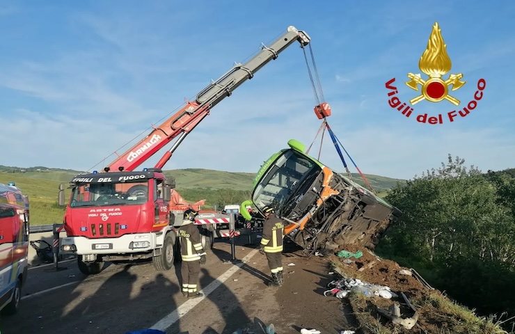 Incidente Flixbus tratto Lecce Roma del giugno 2023