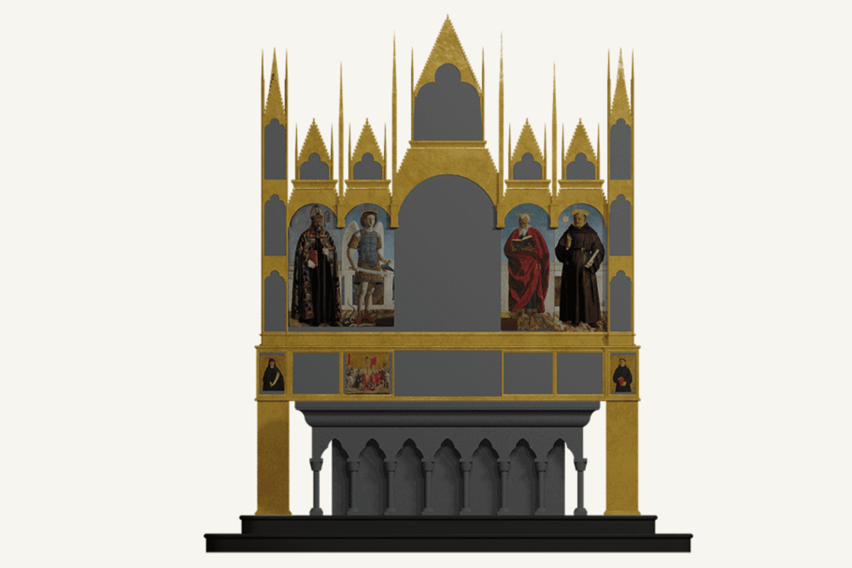 Polittico di Piero della Francesca con parti mancanti