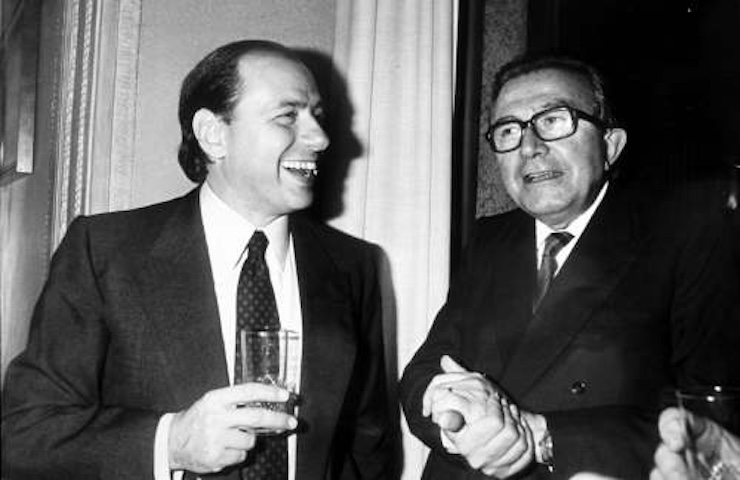 Andreotti e Berlusconi nel 1984